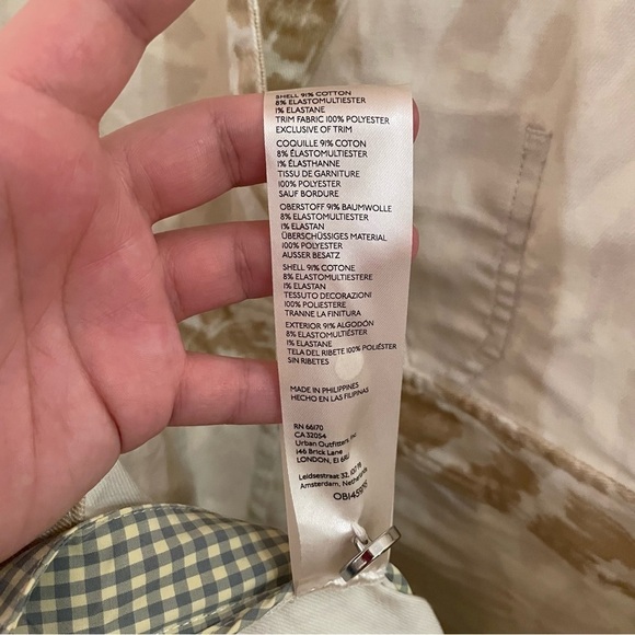 Anthropologie Maeve Gardeners Apron Shortalls Size 12 - Picture 12 of 13